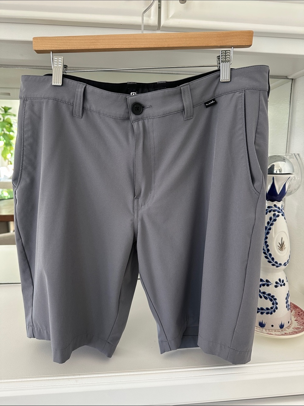 Travis Mathew Men's Gray Golf Performance Shorts